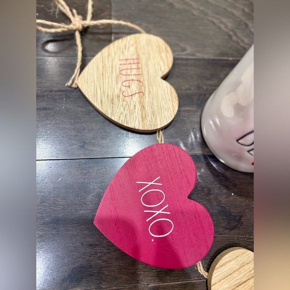 Rae Dunn Valentine Themed Ceramic Kitchen Storage Canister with Lid & Banner - Picture 2 of 7